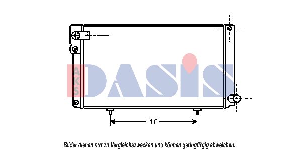 AKS DASIS radiatorius, variklio aušinimas 161070N